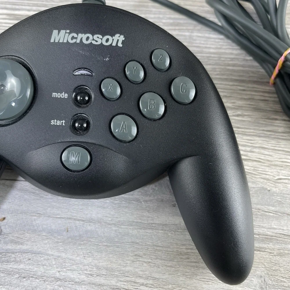 Genuine Microsoft Sidewinder Gamepad PC Gameport Retro Controller